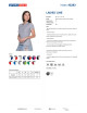 Promostars POLO Damska LADIES' LINE JASNY SZARY MELANŻ/BIAŁY haft logo
