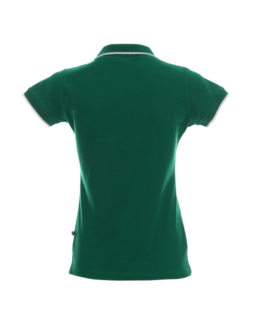 Promostars POLO Damska LADIES' LINE ZIELONY/BIAŁY haft sitodruk logo