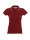 Women`s polo ladies` line burgundy/white Promostars