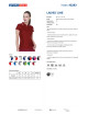 Promostars POLO Damska LADIES' LINE BORDOWY/BIAŁY haft nadruk logo