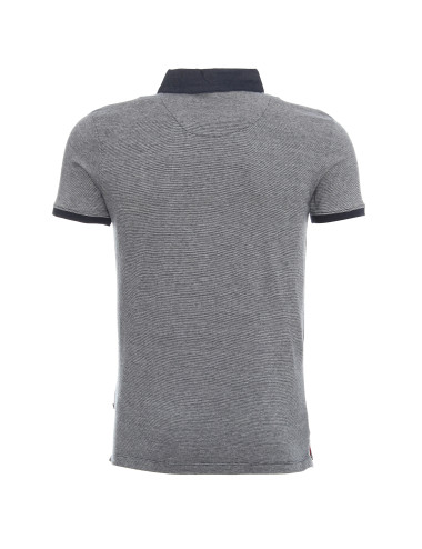 Promostars Shot Men's Polo Navy Blue/White