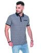 CRIMSON CUT POLO Herren SHOT BLACK/WHITE Stickerei DTG-Druck Siebdruck-Logo