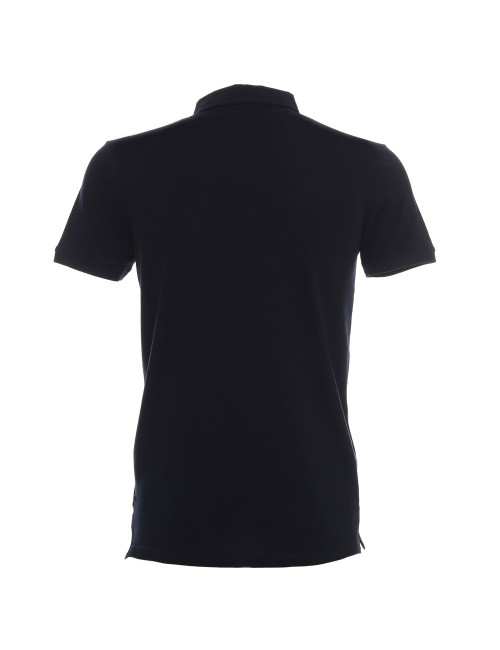 CRIMSON CUT POLO Men`s MARS NAVY/WHITE embroidery silkscreen logo print