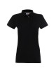 CRIMSON CUT POLO Ladies VENUS BLACK/WHITE DTG print logo embroidery