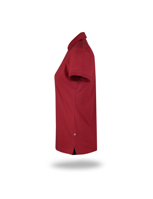 Promostars POLO Damen VENUS DUNKELROT/NAVYBLAU Stickereidruck