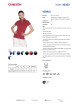 Promostars POLO Damen VENUS DUNKELROT/NAVYBLAU Stickereidruck