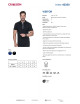 CRIMSON CUT POLO Męska VISITOR CZARNY nadruk DTG sitodruk logo haft