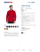 Promostars Men`s POLO LONG COTTON RED Embroidery Screen Print Logo