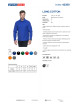 Promostars POLO Men`s LONG COTTON CORNFLOWER Embroidery Screen Print Logo