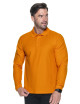 Promostars POLO Męska LONG COTTON POMARAŃCZOWY haft sitodruk logo