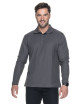 Promostars POLO Men`s LONG COTTON GRAY DTG print, embroidery of company logos