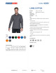 Promostars POLO Męska LONG COTTON SZARY nadruk DTG haft logo firm