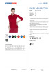 Promostars POLO Damska LADIES' LONG COTTON CZERWONY nadruk haft logo
