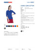 Promostars POLO Damska LADIES' LONG COTTON CHABROWY haft nadruk logo