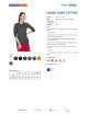 Promostars POLO Damen LADIES` LONG COTTON GREY Stickerei, Siebdruck