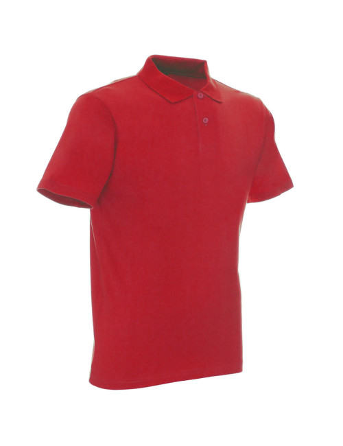 GEFFER POLO Męska 400 CZERWONY nadruk DTG sitodruk logo transfer
