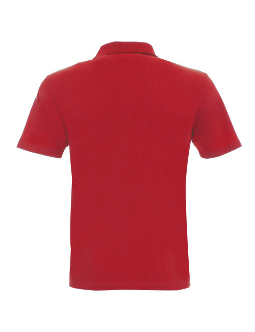 GEFFER POLO Męska 400 CZERWONY nadruk DTG sitodruk logo transfer