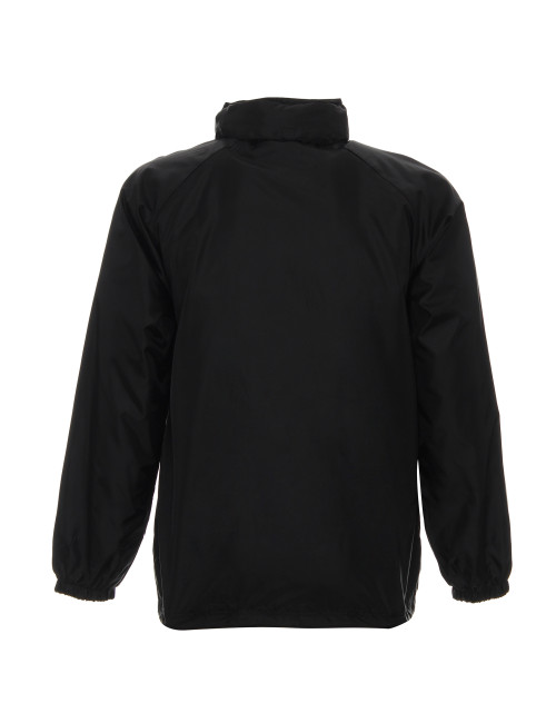 Promostars Herren WINDBREAKER JACKET SCHWARZ Stickerei-Siebdruck-Logo