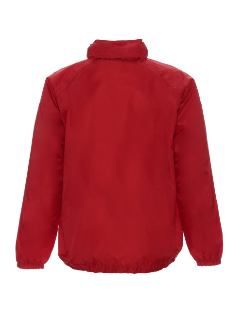 Promostars Men`s JACKET WINDBREAKER RED DTG print silkscreen logo
