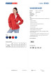Promostars Men`s JACKET WINDBREAKER RED DTG print silkscreen logo