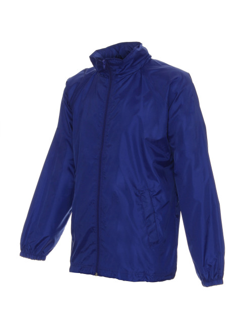 Promostars Herren WINDBREAKER JACKET COVERNON BROWN Stickereidruck Siebdruck Logo