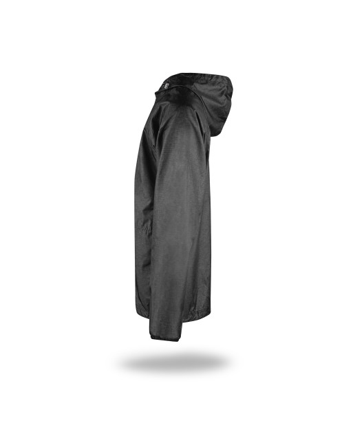 Promostars Men`s JACKET SHELTER LONG DARK GRAY MELANGE embroidery print