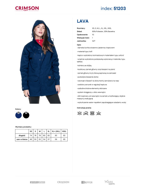 Damenjacke Promostars Lava marineblau