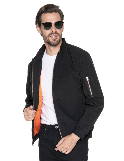 Promostars Men's Bomber Jacket Black