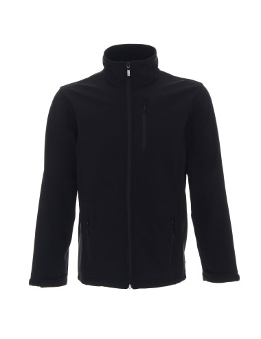 Promostars Herren HURRICANE JACKET SCHWARZ Stickerei DTG-Druck Siebdruck-Logo