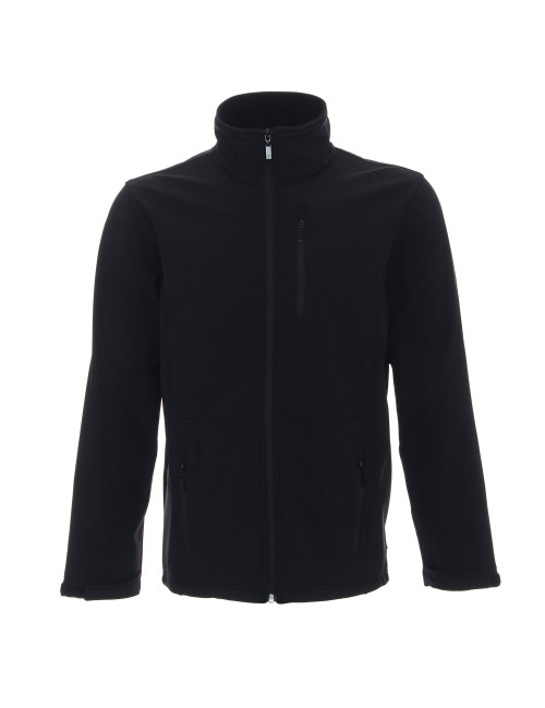 Promostars Men`s JACKET HURRICANE BLACK embroidery DTG print silkscreen logo