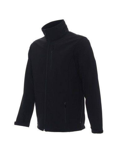 Promostars Men`s JACKET HURRICANE BLACK embroidery DTG print silkscreen logo