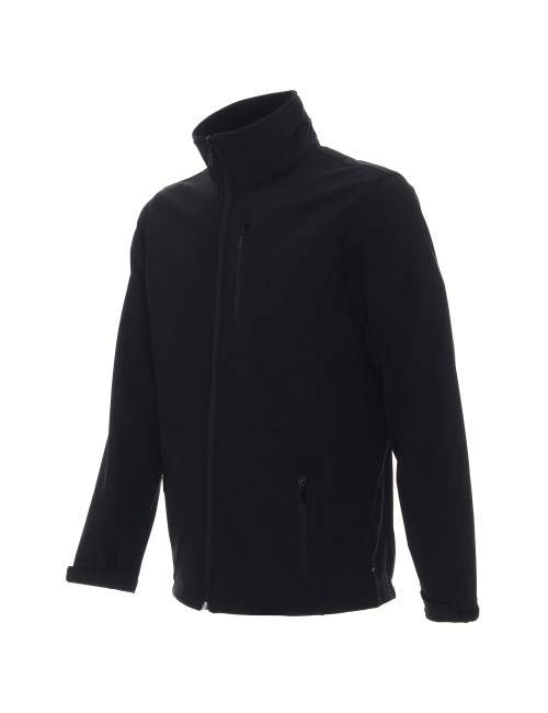 Promostars Men`s JACKET HURRICANE BLACK embroidery DTG print silkscreen logo