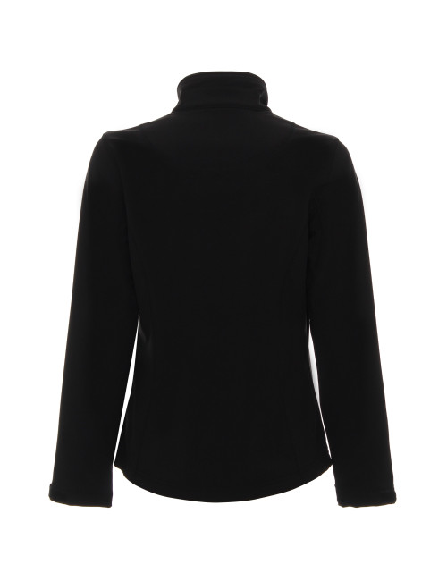 Promostars Women`s JACKET BREEZE BLACK DTG print silkscreen logo embroidery