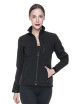 Promostars Women`s JACKET BREEZE BLACK DTG print silkscreen logo embroidery