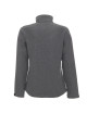 Promostars Damen JACKET BREEZE GREY MELANGE Stickerei DTF Siebdruck