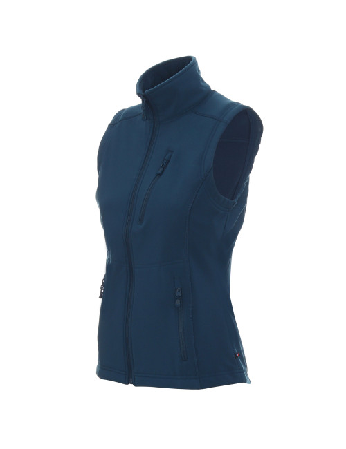 Promostars Women`s LADIES` WALKER VEST DARK BLUE logo embroidery