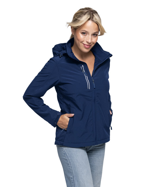 Promostars Ambition Women's Jacket Navy Crimson Cut