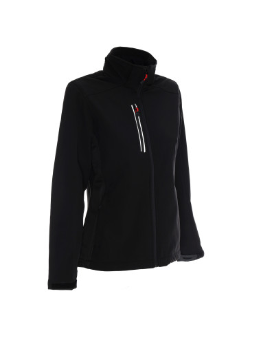 CRIMSON CUT Damen AMBITION JACKET SCHWARZ DTG-Druck, Stickerei, Siebdruck
