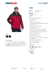 Herrenjacke Promostars Hike Dunkelrot/Schwarz