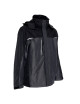 Promostars Herren HIKE JACKET DARK GREY MELANGE/BLACK Stickereidruck