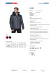 Promostars Herren HIKE JACKET DARK GREY MELANGE/BLACK Stickereidruck