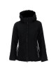 Promostars Women`s JACKET WOOD BLACK embroidery DTG print silkscreen logo