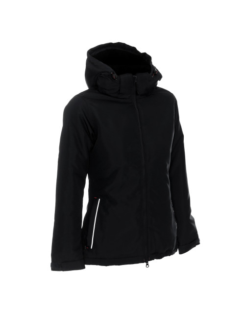 Promostars Damen WOOD JACKET SCHWARZ Stickerei DTG-Druck, Siebdruck-Logo