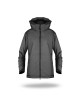 Promostars Women`s JACKET WOOD DARK GRAY MELANGE screen print logo