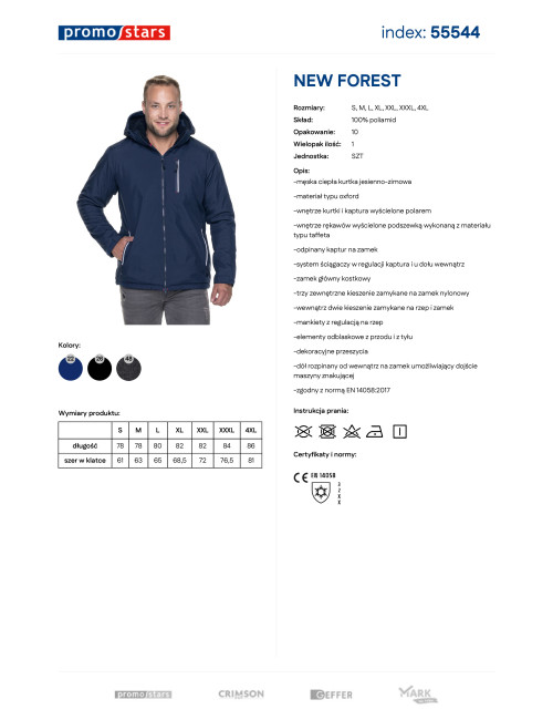 Herrenjacke Promostars New Forest Marineblau