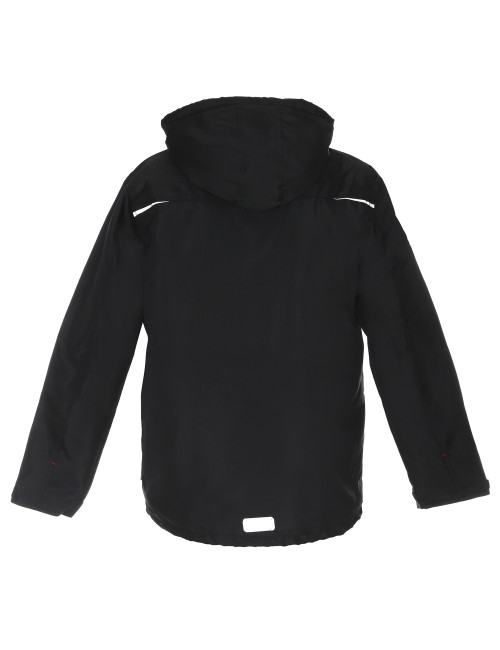Promostars Herrenjacke NEW FOREST BLACK, gesticktes Siebdrucklogo