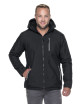 Promostars Herrenjacke NEW FOREST BLACK, gesticktes Siebdrucklogo