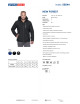Promostars Herrenjacke NEW FOREST BLACK, gesticktes Siebdrucklogo