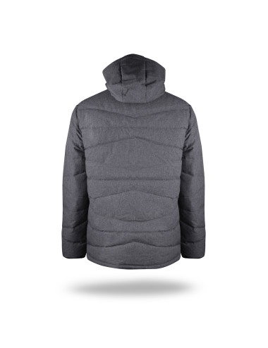 CRIMSON CUT JACKET Men`s STITCH DEEP GRAY MELANGE DTF print embroidery