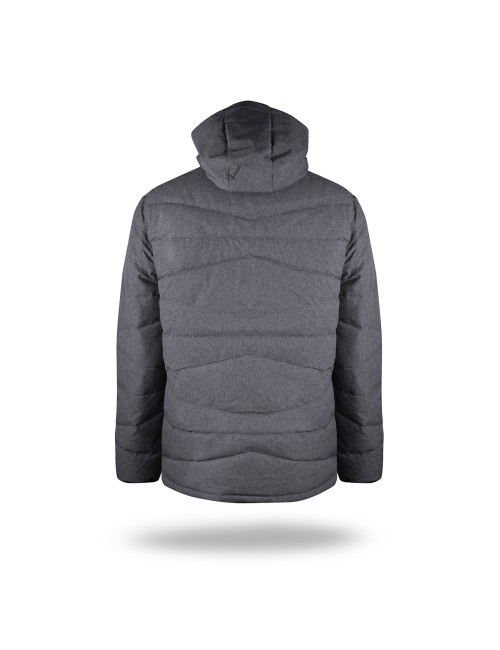 CRIMSON CUT JACKET Men`s STITCH DEEP GRAY MELANGE DTF print embroidery
